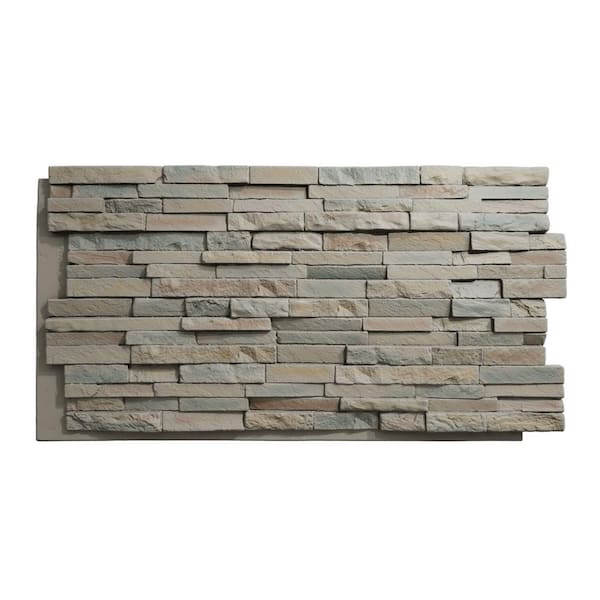 Everstone Eldorado Faux Stone 48 in. x 25 in. Polyurethane Siding