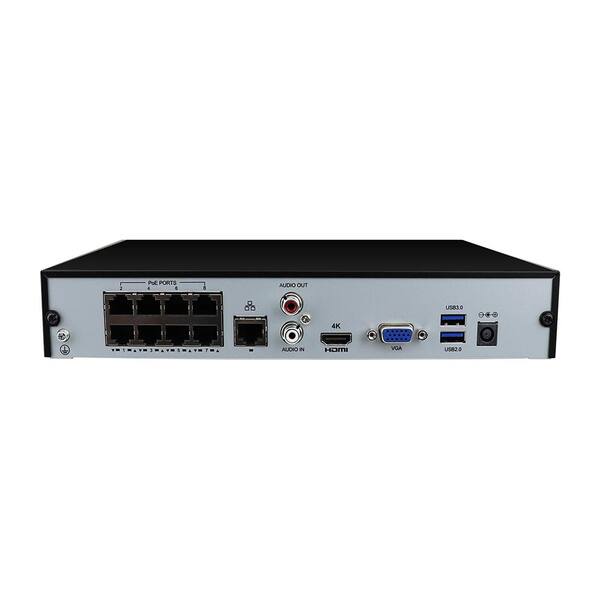 Sistema de cámara IP PoE NVR 4K de 8 canales H.265+ NVR 4K de 8