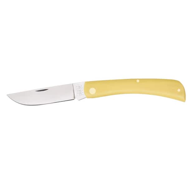 W. R. Case & Sons Cutlery Co Smooth Yellow Synthetic Fishing Pocket Knife  FI00120 - The Home Depot