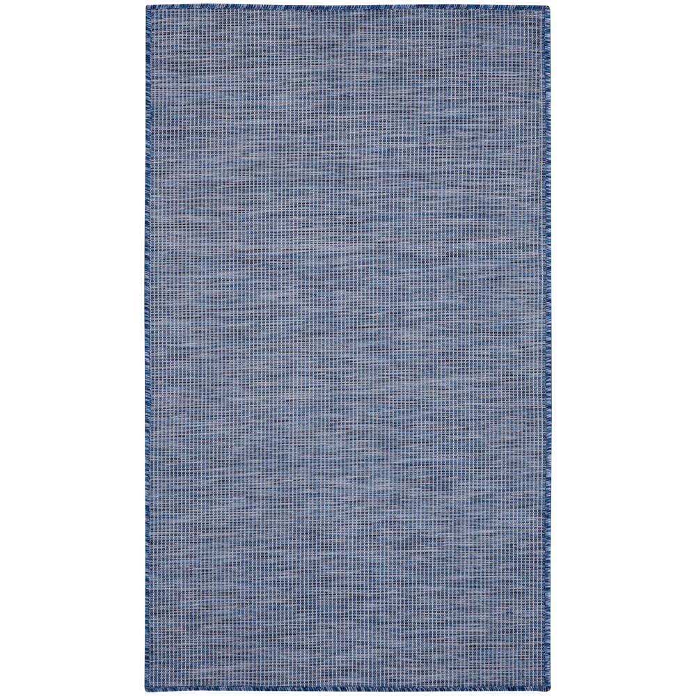 Nourison Positano Navy Blue 3 ft. x 5 ft. Solid Contemporary Indoor