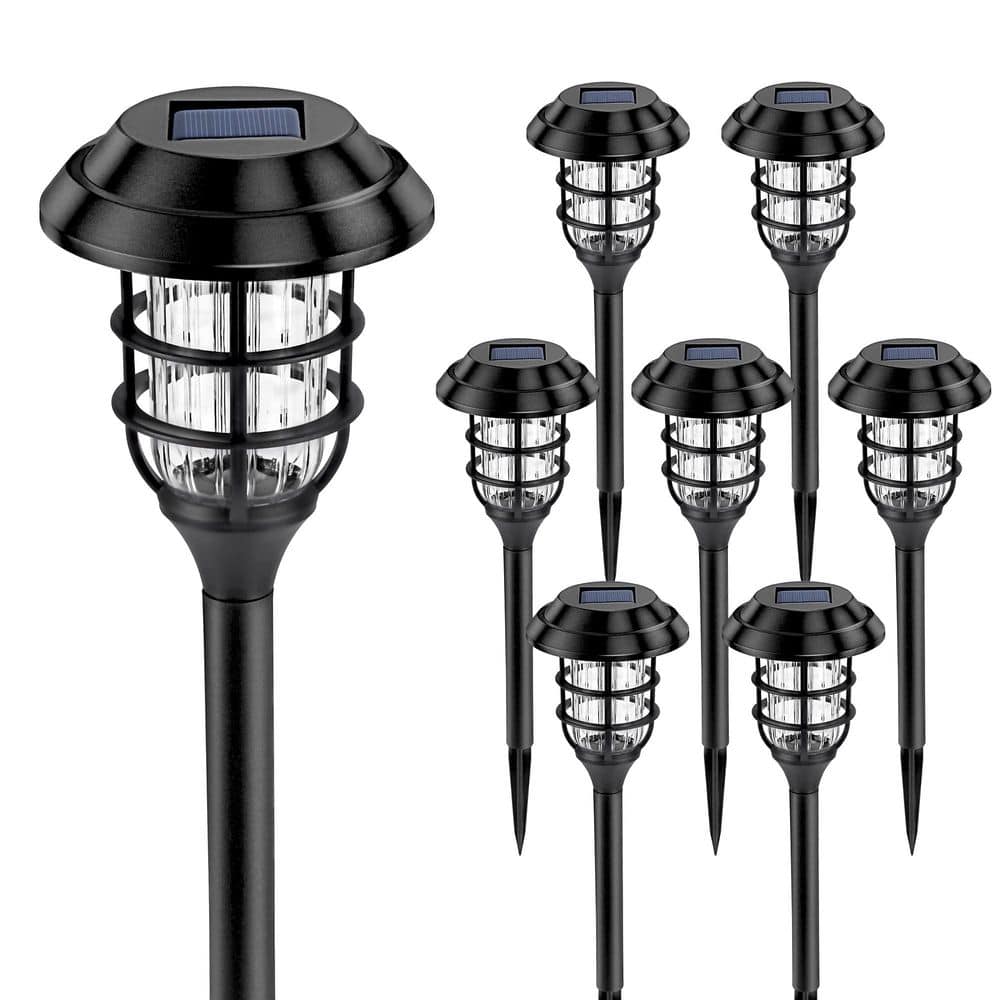 8 Pack Solar Outdoor Pathway Garden Lights, Waterproof Solar Powered Landscape Lighting, Cold White for Driveway price history on PriceWatchPro