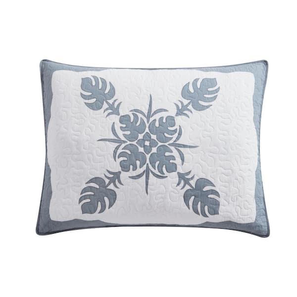 Molokai 1-Piece Gray Cotton Standard Sham