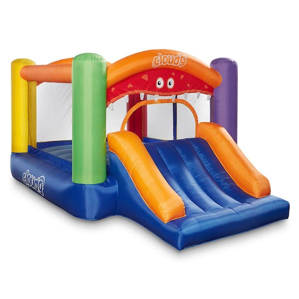 CLOUD9 Cloud 9 Inflatable Bounce House with Blower, Slide, Stakes and Repair Patches
