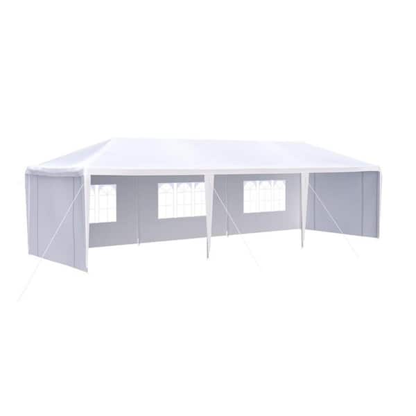 ITOPFOX 10 ft. x 30 ft. Wedding Party Canopy Tent Outdoor Gazebo with 5 Removable Sidewalls