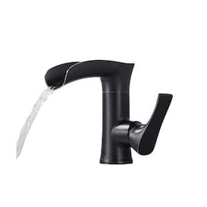 Single Handle Single Hole Bathroom Faucet with PEX supply line in Oil-Rubbed Bronze