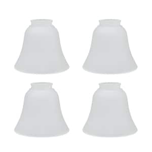 4-3/4 in. Frosted Bell Shaped Ceiling Fan Replacement Glass Shade (4-Pack)