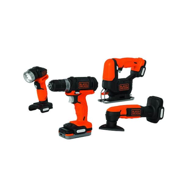 BLACK+DECKER GoPak Combo Kit with 1.5 Ah Battery and Charging Cable (4-Tool)