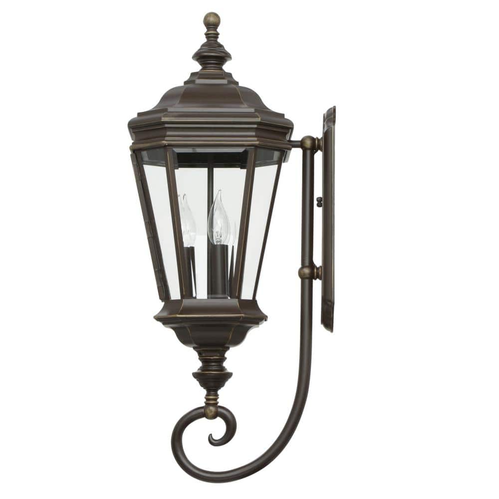 Crawford Oil Rubbed Bronze 3-Light Outdoor Wall Lantern
