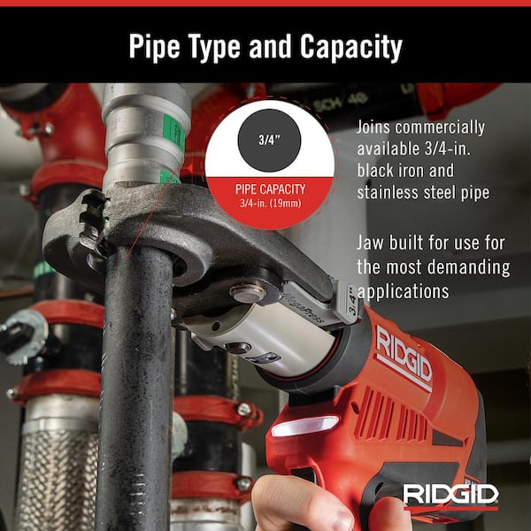 RIDGID MegaPress 3/4 in. Compact Jaw for Compact Press Tools