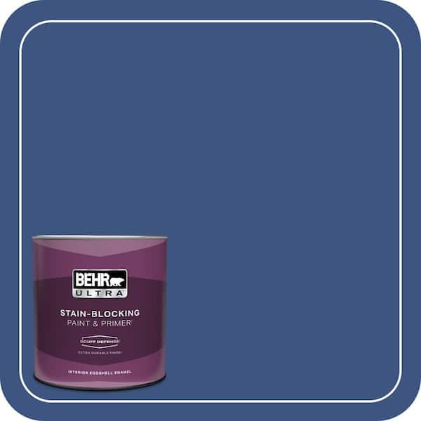 BEHR ULTRA 1 qt. #S-G-600 Deep Azure Extra Durable Eggshell Enamel Interior Paint & Primer