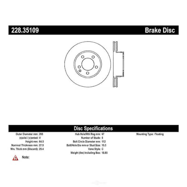 Centric Parts Disc Brake Rotor
