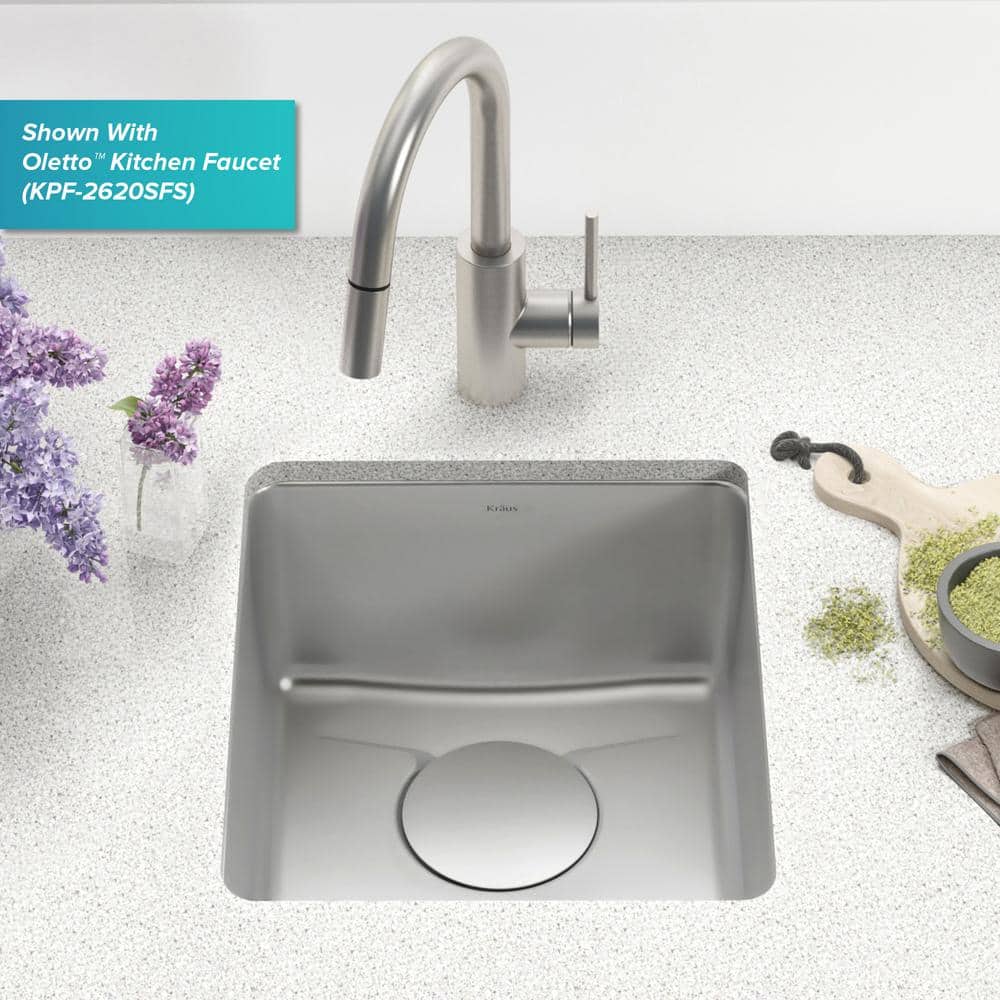 17-Inch Stainless Steel Undermount Single Bowl Kitchen Sink