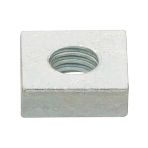 #10-32 Zinc-Plated Fine Thread Square Nuts (5-Pieces)