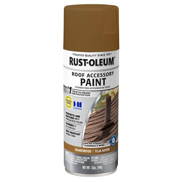 Rust-Oleum Stops Rust 12 oz. Shakewood Roof Accessory Spray