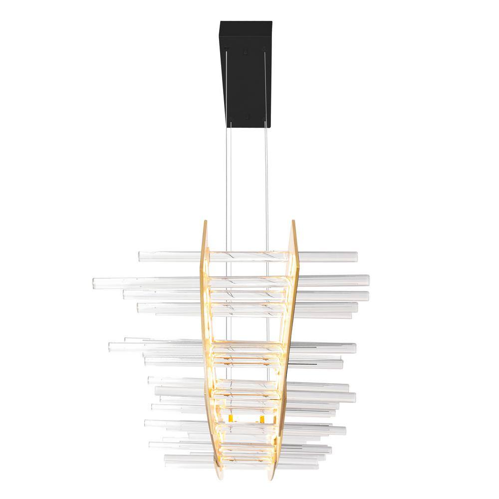Gondola Black 40" Futuristic LED Chandelier