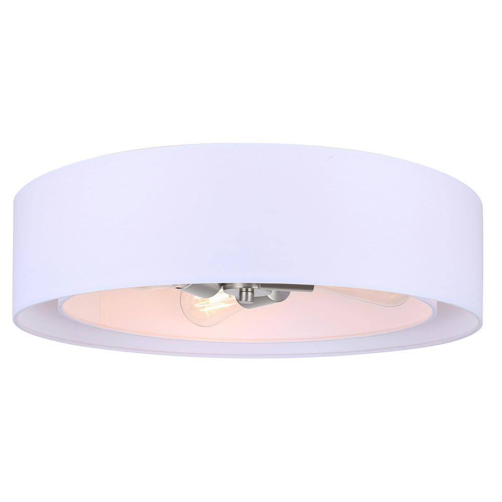 thumbnail image 2 of LED Flush Mount, CL 19 20 BN, 20inch BN Color, 40W LED   Brushed Nickel   Bed Bath & Beyond 2 of 10