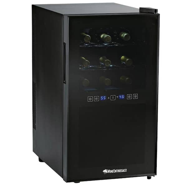 Wine Enthusiast 18-Bottle Dual Zone Silent Touchscreen Wine Cooler