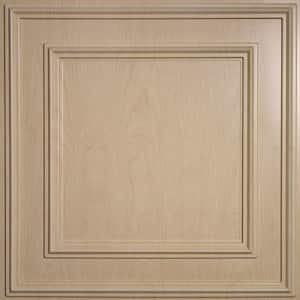 Cambridge Faux Wood-Sandal 2 ft. x 2 ft. Lay-in or Glue-up Ceiling Panel (Case of 6)