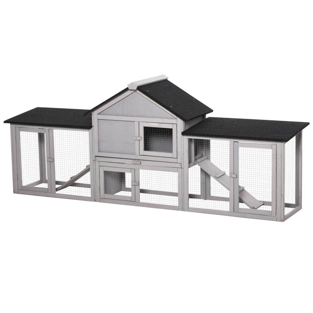 pawhut-83-in-wooden-rabbit-hutch-large-bunny-hutch-house-with-double