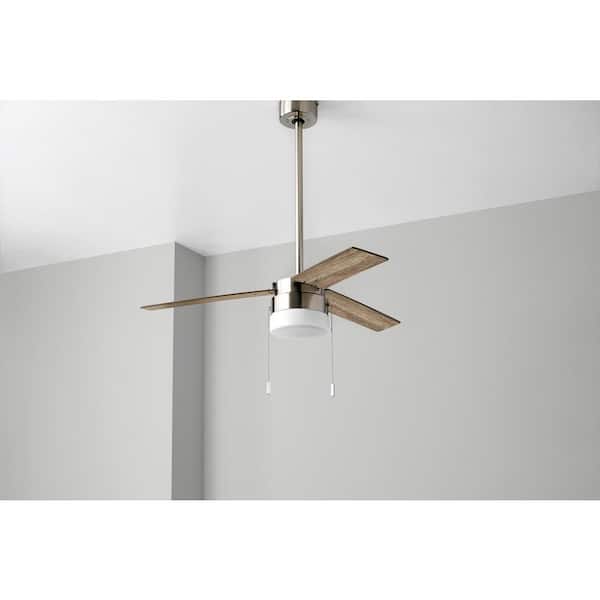 Indoor Brushed Nickel Ceiling Fan, Swag Ceiling Fan