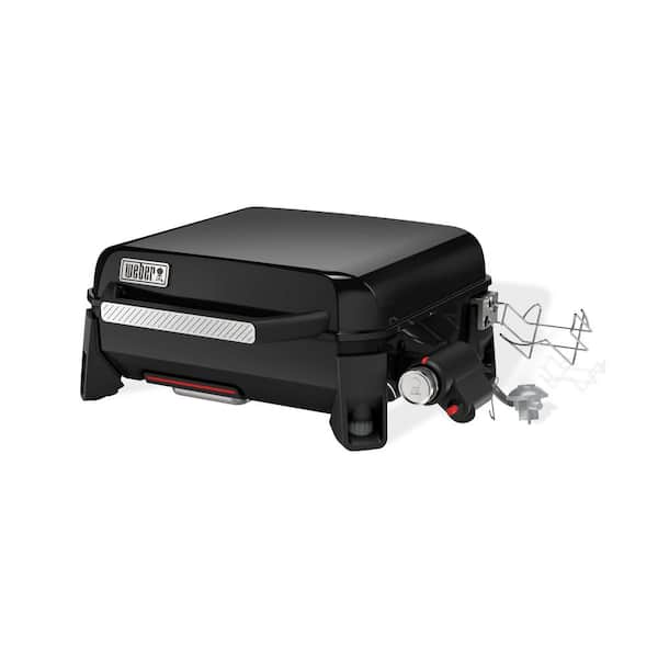 Weber Slate Tabletop Griddle 1-Burner Liquid Propane Gas Portable