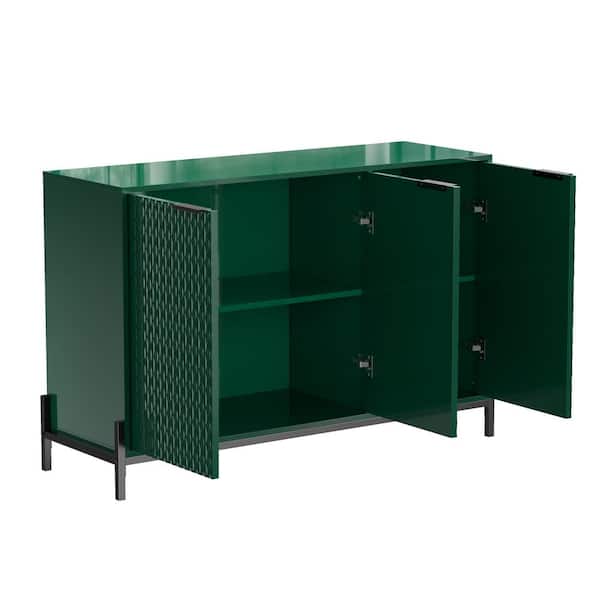 Clihome 15.67-in W x 31.5-in H Mdf Green Freestanding Utility Storage Cabinet