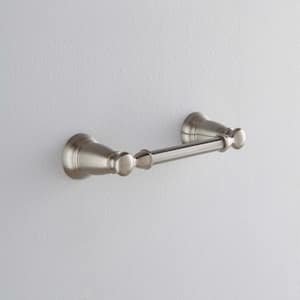 Banbury Pivoting Double Post Toilet Paper Holder in Spot Resist Brushed Nickel