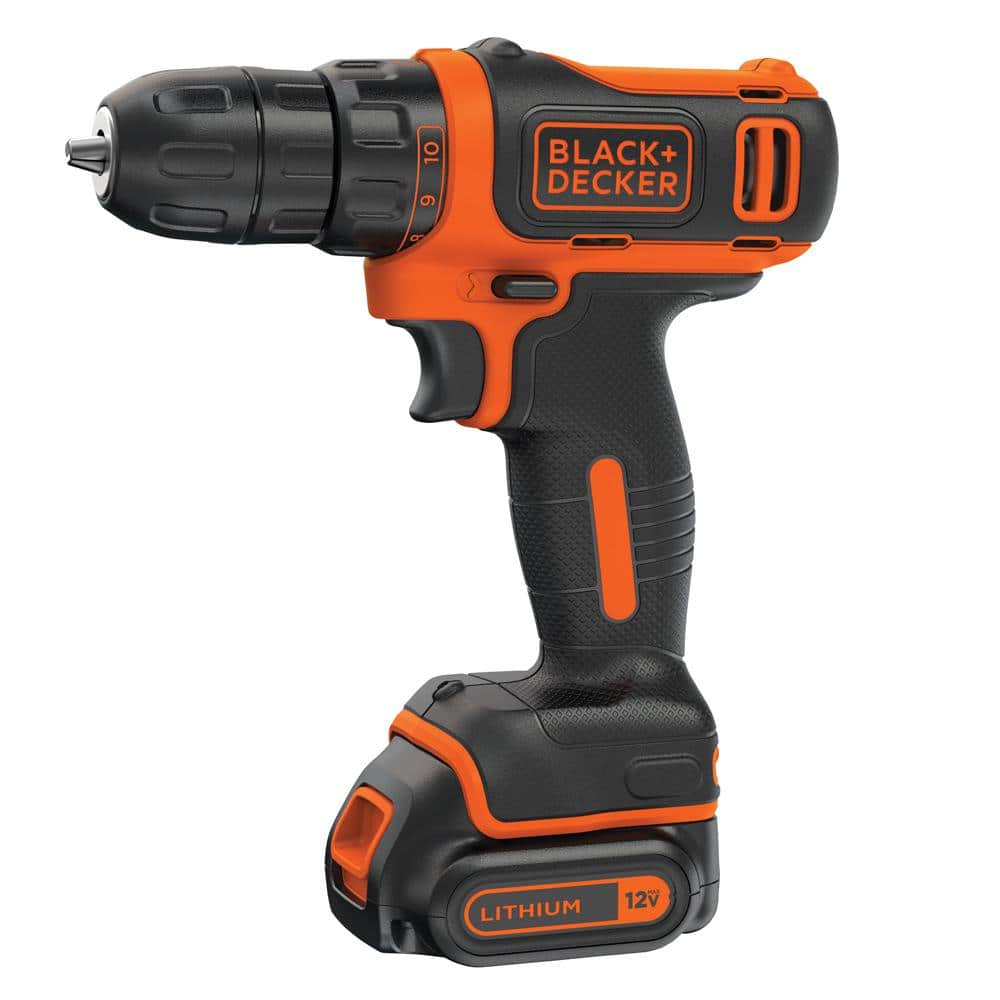 BLACK+DECKER Reviva 12V MAX* Cordless Hammer Drill with Charger and  Screwdriver Bit (REVCHD12C)