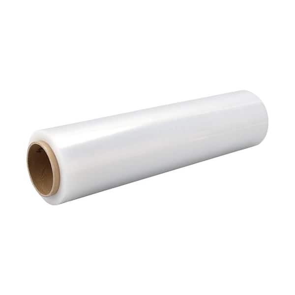 18 in. W x 1500 ft. L 80-Gauge Pallet Stretch Wrap Clear Hand Shrink Wrap (4 Roll)