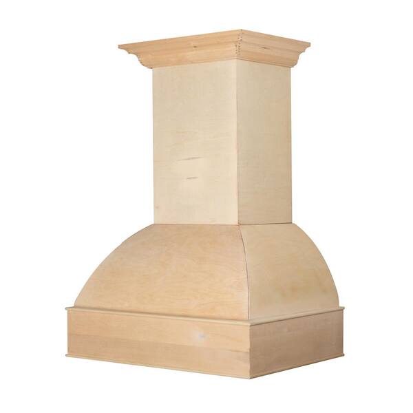 ZLINE Kitchen and Bath 48 in. 700 CFM Ducted Vent Wall Mount Range Hood in Unfinished Wood