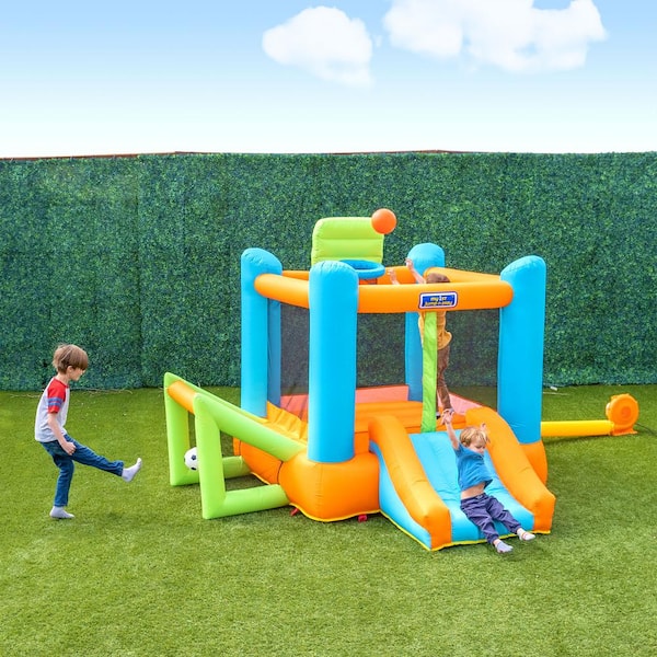 SPORTSPOWER ASPEN Vinyl Wood Swing Set VWS001 The Home Depot