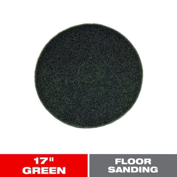 17 in. Non-Woven Green Buffer Pad