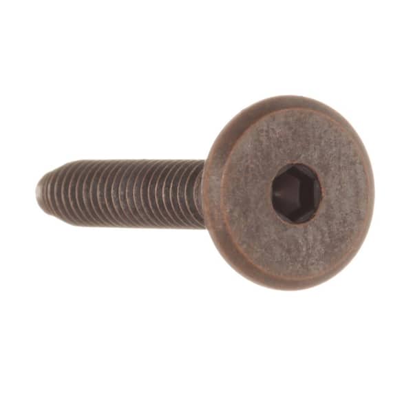 1/4 in.-20 tpi x 40 mm Antique Brass Narrow Shank Connecting Bolt (4-Pack)