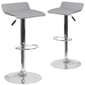 35.25 in. Gray Bar Stool (Set of 2)