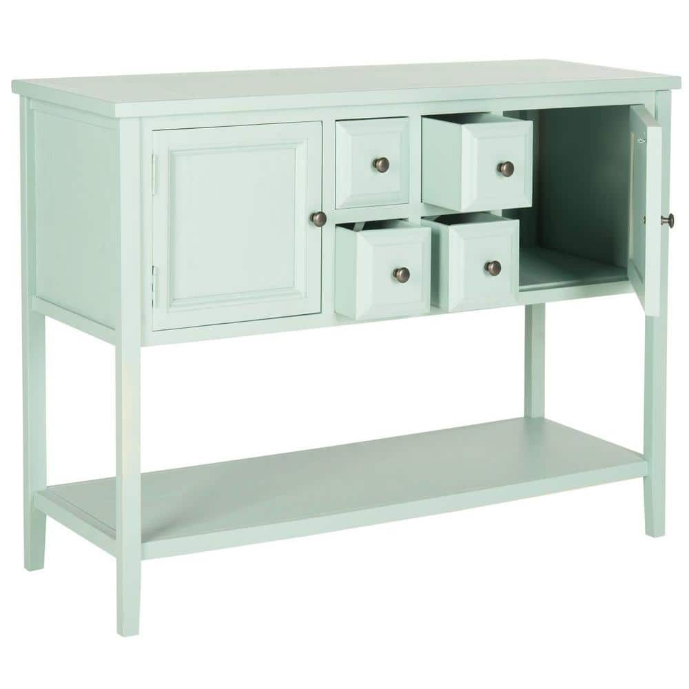 Aqua Smoke Transitional 46'' Oak Sideboard with Storage