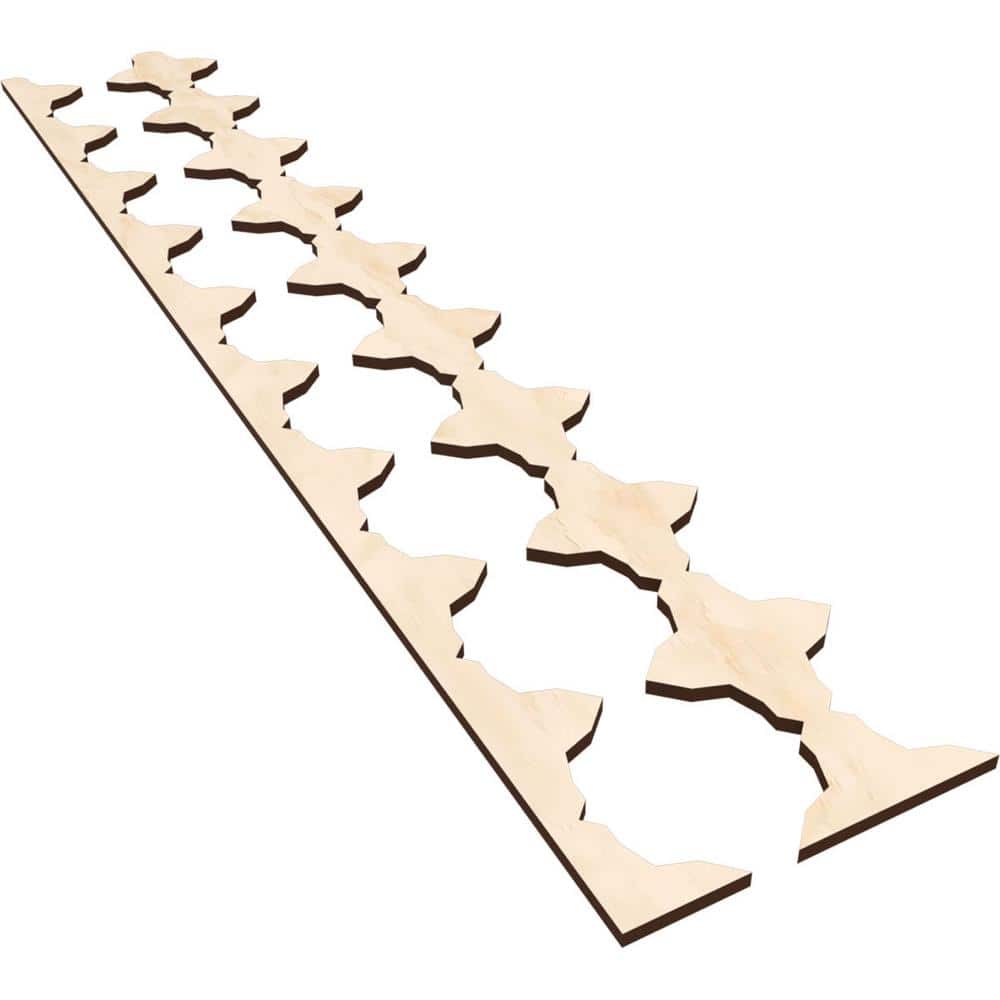 Pandora 47 in. H x 0.375 in. W Slatwall Panels in Birch 17-Pack price history on PriceWatchPro