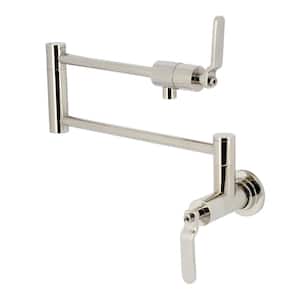 Whitaker Wall Mount Pot Filler Faucet in Polished Nickel