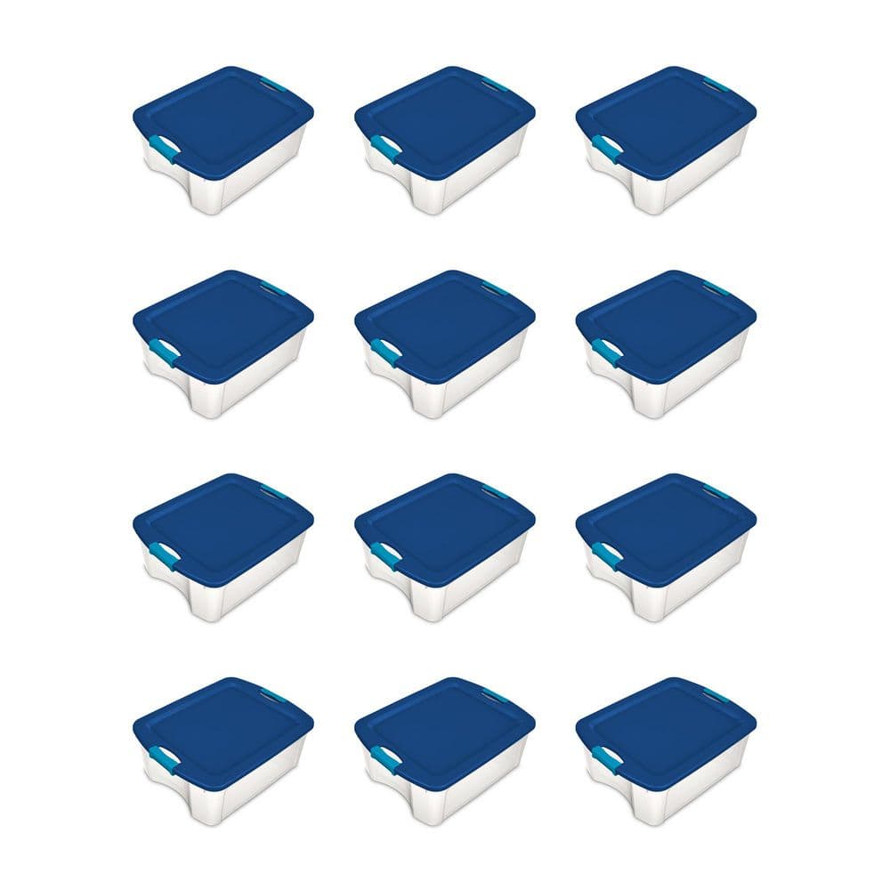 12 Gal. Latch and Carry Storage Tote Box Container in Clear (12-Pack) price history on PriceWatchPro