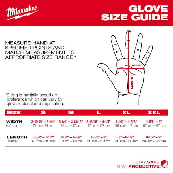Milwaukee Large High Visibility Cut Level 4 Polyurethane Dipped Gloves  48738942