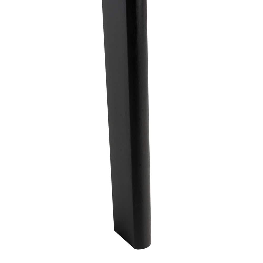 Black Mahogany 2-Shelf Leaning Desk