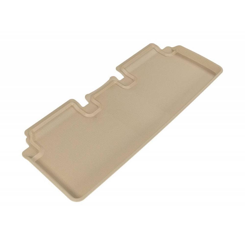 Kagu Series Tan Second Row Rubber Car Floor Mat Liner