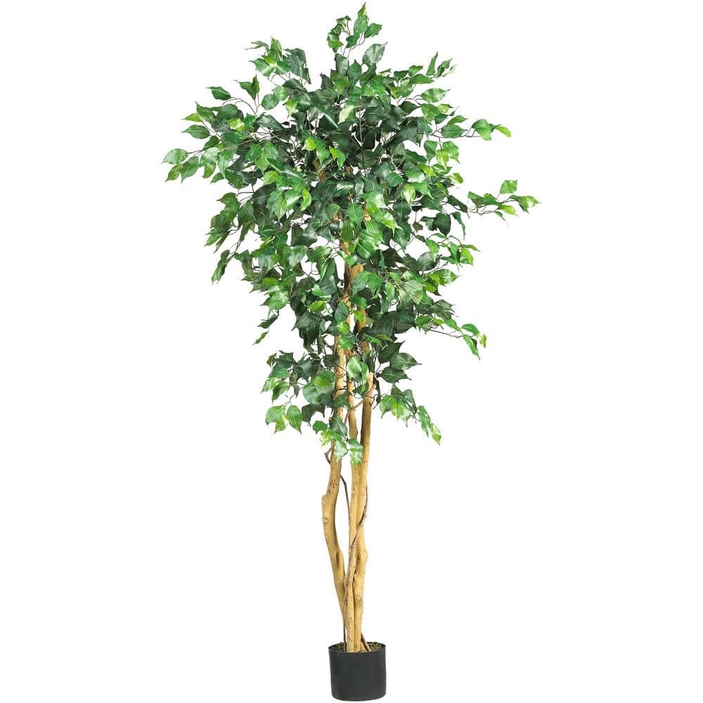 Nearly Natural 5 Artificial High Indoor Ficus Tree 5208 - The Home Depot