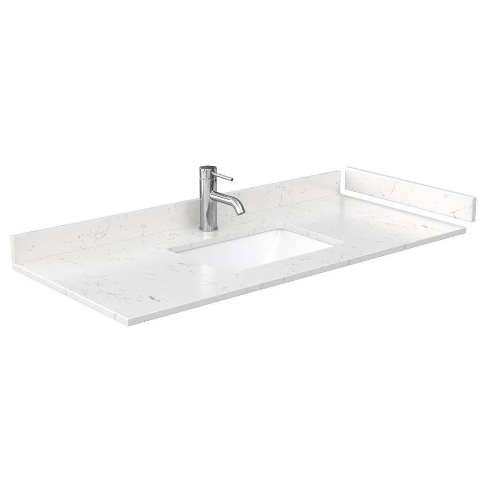 Avery 48" Dark Gray Freestanding Vanity with Marble Top