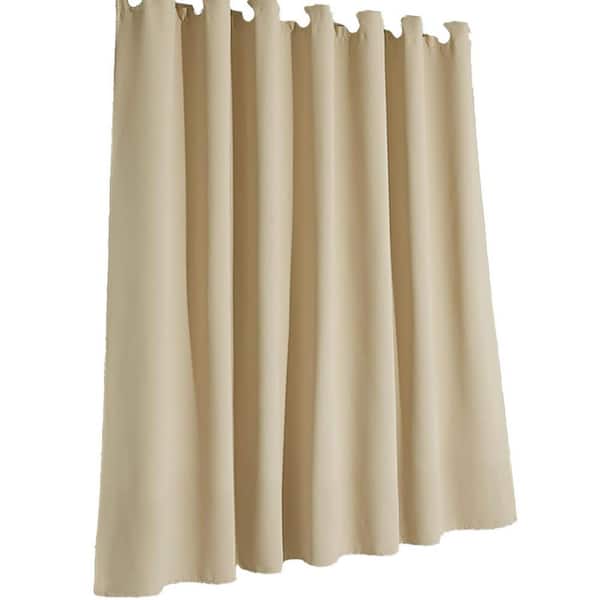Extra Wide Outdoor Curtains Waterproof Windproof Blackout for Patio Porch Pergola Arbor Lanai 100x84 Biscotti Beige