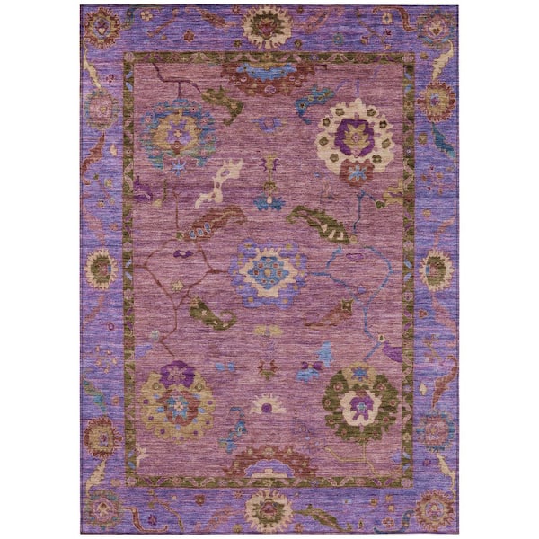 Chantille Machine Washable Indoor/Outdoor Abstract ACN2230 Pink 3 ft. x 5 ft. Area Rug