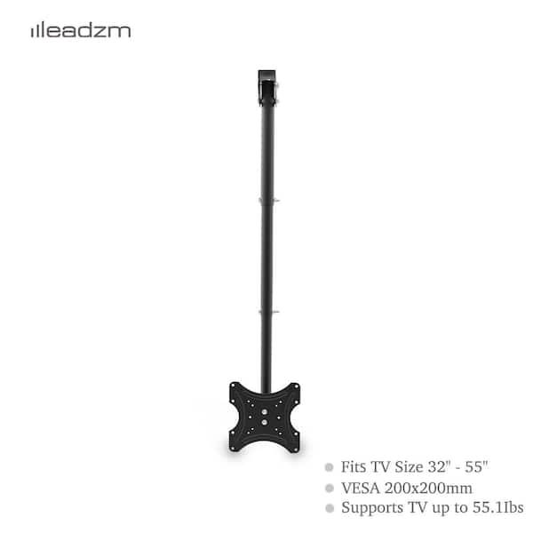 Karl home 32 in. to 55 in. Ceiling Mount 360-Degree Rotatable TV Wall Mount Bracket for TV