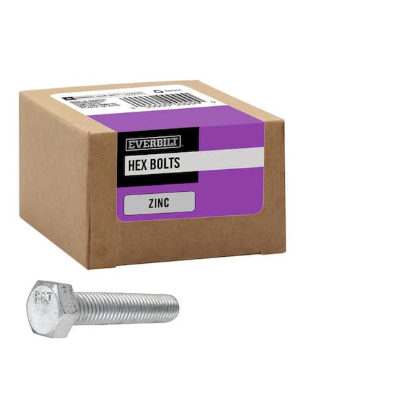 Everbilt 1/2 in.-13 x 2-1/2 in. Zinc Plated Hex Bolt