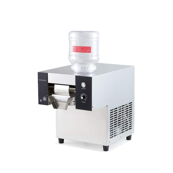 Unbranded 2822 oz. Snow Cone Machine in Stainless Steel with 2 102 oz. Buckets, Ice Shaved Machine, Knob Control