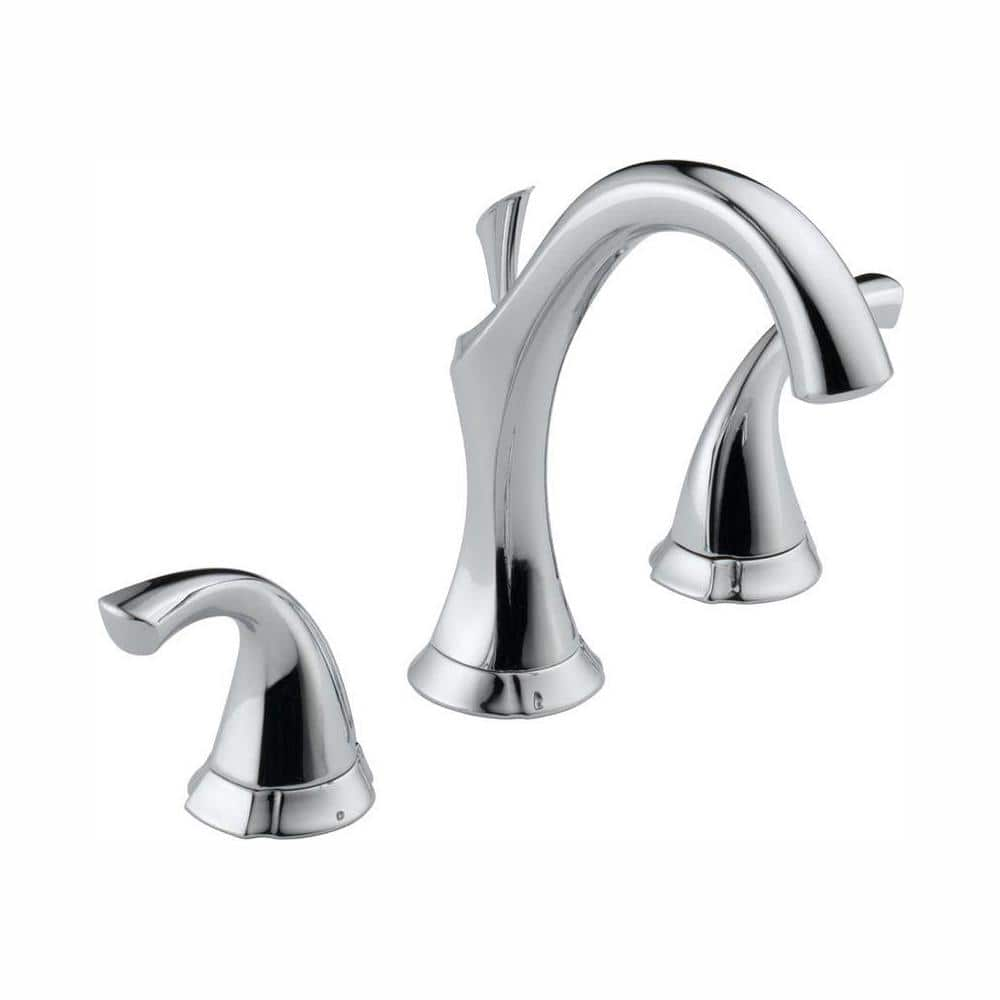 Delta Addison 8 in. Widespread 2-Handle Bathroom Faucet with Metal ...