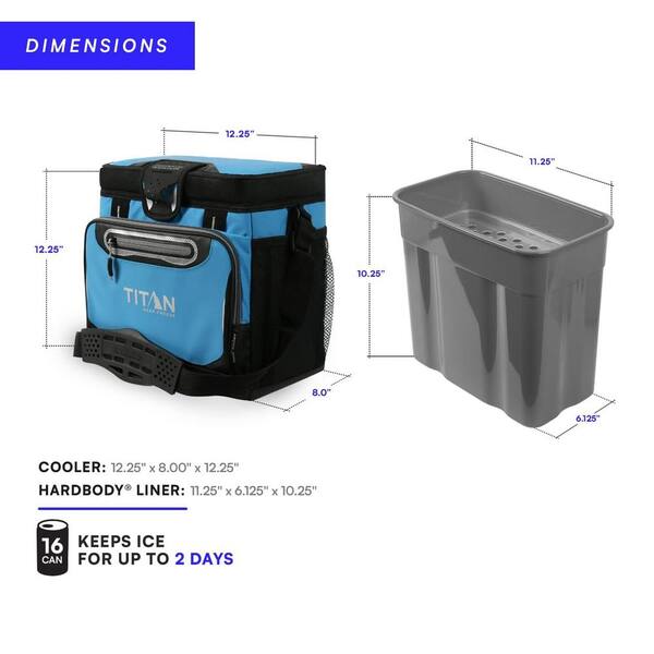 ITOPFOX 8 Qt. Food & Beverage Deep Freeze Cooler with Zipperless